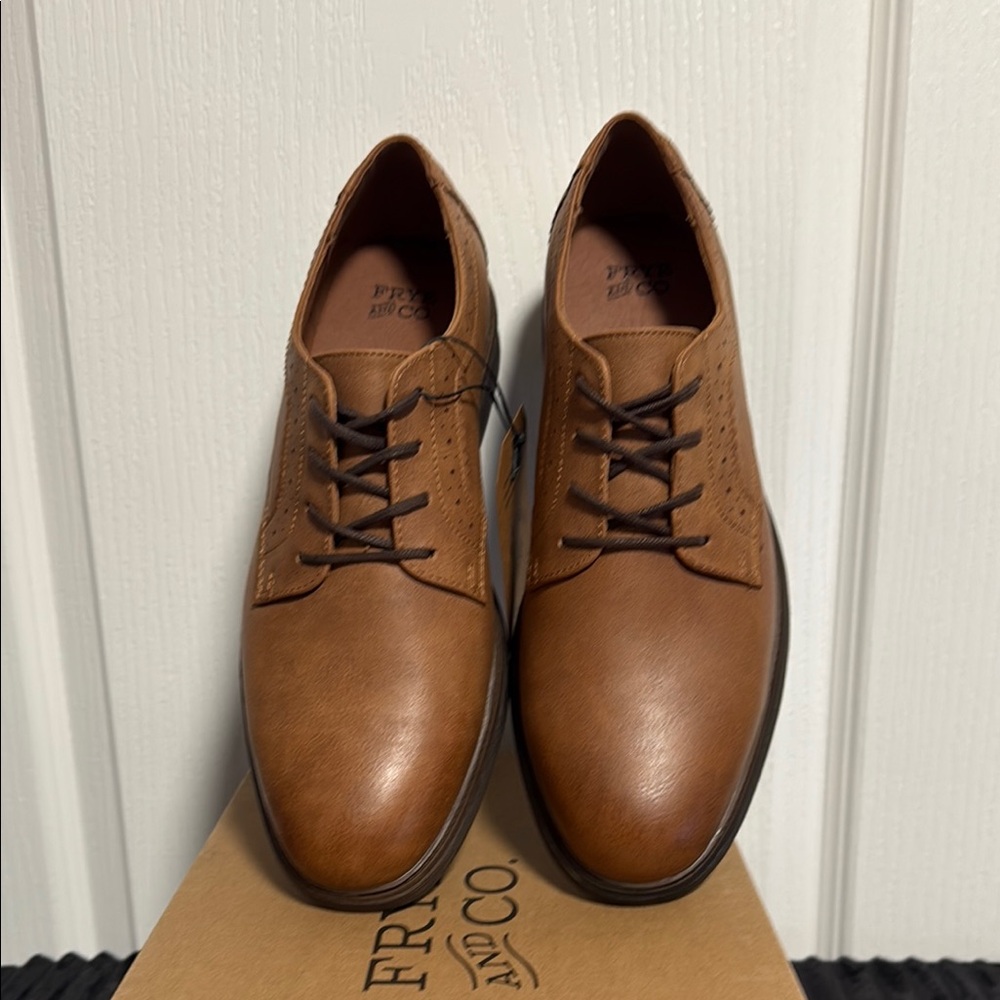 FRYE AND CO. Brown Leather Men's Derbys